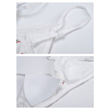 Load image into Gallery viewer, Seamless Girl's Bra Simple Lace Cherry Print Brassier Top Cute Gathered Thin Underwear Breathable Brassier Students Wireless Bralette Beautiful Back Comfortable Lovely Lingerie
