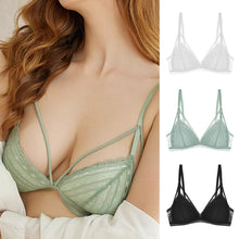 Load image into Gallery viewer, Sexy Floral Lace Bra for Women Deep V Underwear with Push Up Female Lingerie breathable Bralette Thin Fashion New Wireless Bras
