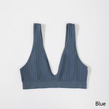 Load image into Gallery viewer, Seamless Bra For Women Deep V Large Size Brassiere Top Female 1/2 Cup Size Underwear Rib Bralette Sexy Plunge Lingerie
