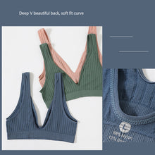 Load image into Gallery viewer, Seamless Bra For Women Deep V Large Size Brassiere Top Female 1/2 Cup Size Underwear Rib Bralette Sexy Plunge Lingerie
