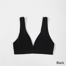 Load image into Gallery viewer, Seamless Bra For Women Deep V Large Size Brassiere Top Female 1/2 Cup Size Underwear Rib Bralette Sexy Plunge Lingerie
