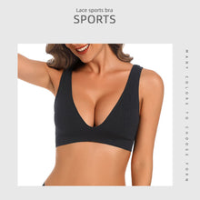 Load image into Gallery viewer, Seamless Bra For Women Deep V Large Size Brassiere Top Female 1/2 Cup Size Underwear Rib Bralette Sexy Plunge Lingerie
