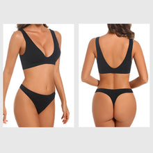 Load image into Gallery viewer, Seamless Bra For Women Deep V Large Size Brassiere Top Female 1/2 Cup Size Underwear Rib Bralette Sexy Plunge Lingerie
