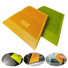 Load image into Gallery viewer, 1Pc Trapezoidal Squeegee Car Vinyl Film Wrapping Tool Scraper Window Tinting Wallpaper Installing Medium Soft Green and Hard Yellow
