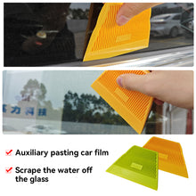 Load image into Gallery viewer, 1Pc Trapezoidal Squeegee Car Vinyl Film Wrapping Tool Scraper Window Tinting Wallpaper Installing Medium Soft Green and Hard Yellow
