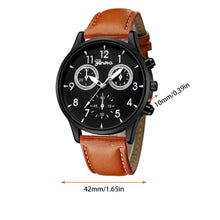 Load image into Gallery viewer, Fashion Simple Men's Ultra Thin Leather Leather Belt Quartz Wrist Watch Luxury Business Casual Watch Wristwatches
