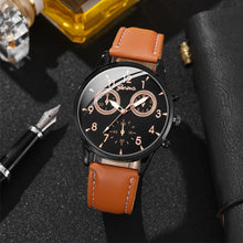 Load image into Gallery viewer, Fashion Simple Men's Ultra Thin Leather Leather Belt Quartz Wrist Watch Luxury Business Casual Watch Wristwatches
