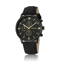 Load image into Gallery viewer, Large Dial Wide Strap Men's Watch Leather Belt Casual Calendar Strap Quartz Watch Fashion Male Wristwatches
