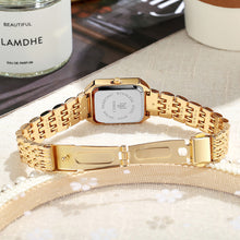 Load image into Gallery viewer, Simple Versatile Square Women's Watch with Steel Strap Retro Fashionable Quartz Watch for Women's Watch
