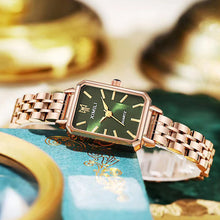 Load image into Gallery viewer, Simple Versatile Square Women's Watch with Steel Strap Retro Fashionable Quartz Watch for Women's Watch
