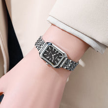 Load image into Gallery viewer, Simple Versatile Square Women's Watch with Steel Strap Retro Fashionable Quartz Watch for Women's Watch
