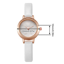 Load image into Gallery viewer, Women's Watch Simple Small Retro Leather Belt Female Watch Round Dial Wordless Quartz Watch Wristwatches for Women
