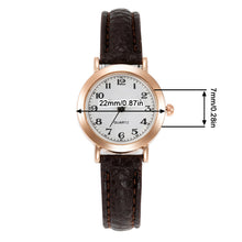 Load image into Gallery viewer, Simple and Cute Junior High School Retro Art Fine Strap Small Dial Couple Watch Women's Watch Casual Small Dial Quartz Watch
