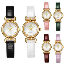 Load image into Gallery viewer, Retro Small Round Watch Fashionable Artistic Women's Watch Simple and Elegant Compact Dial Light Luxury Belt
