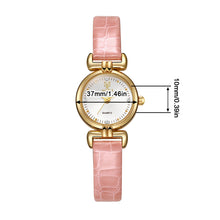 Load image into Gallery viewer, Retro Small Round Watch Fashionable Artistic Women's Watch Simple and Elegant Compact Dial Light Luxury Belt
