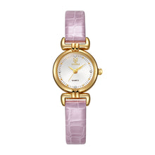 Load image into Gallery viewer, Retro Small Round Watch Fashionable Artistic Women's Watch Simple and Elegant Compact Dial Light Luxury Belt
