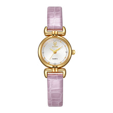 Load image into Gallery viewer, Retro Small Round Watch Fashionable Artistic Women's Watch Simple and Elegant Compact Dial Light Luxury Belt
