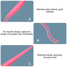 Load image into Gallery viewer, Stainless Steel Eyelash Clip Eyelash Extension Graft Eyelash Double Curved False Eyelash Clip False Eyelash Auxiliary Device

