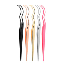 Load image into Gallery viewer, Stainless Steel Eyelash Clip Eyelash Extension Graft Eyelash Double Curved False Eyelash Clip False Eyelash Auxiliary Device
