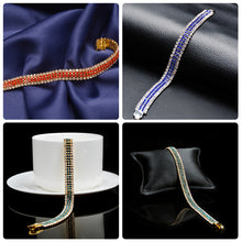 Load image into Gallery viewer, Roman Crystal Bracelet Women's Gold Simple Full Diamond Claw Chain Elegant Fashion Women Bracelet Jewelry Accessories
