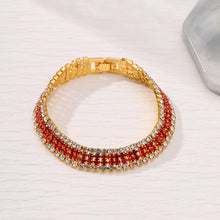 Load image into Gallery viewer, Roman Crystal Bracelet Women's Gold Simple Full Diamond Claw Chain Elegant Fashion Women Bracelet Jewelry Accessories
