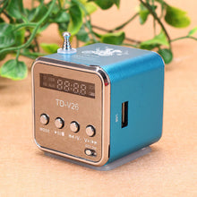 Load image into Gallery viewer, FM Portable Mini Radio Micro Treble Bluetooth Portable Voice For Computer Mobile Phone MP3 Music Support Micro TF card
