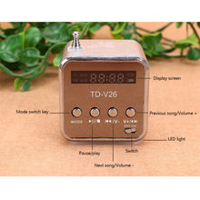Load image into Gallery viewer, FM Portable Mini Radio Micro Treble Bluetooth Portable Voice For Computer Mobile Phone MP3 Music Support Micro TF card
