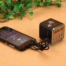 Load image into Gallery viewer, FM Portable Mini Radio Micro Treble Bluetooth Portable Voice For Computer Mobile Phone MP3 Music Support Micro TF card
