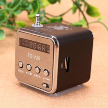 Load image into Gallery viewer, FM Portable Mini Radio Micro Treble Bluetooth Portable Voice For Computer Mobile Phone MP3 Music Support Micro TF card
