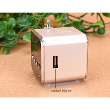 Load image into Gallery viewer, FM Portable Mini Radio Micro Treble Bluetooth Portable Voice For Computer Mobile Phone MP3 Music Support Micro TF card
