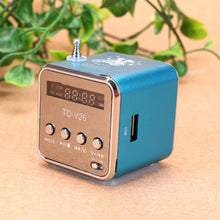 Load image into Gallery viewer, FM Portable Mini Radio Micro Treble Bluetooth Portable Voice For Computer Mobile Phone MP3 Music Support Micro TF card
