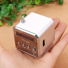 Load image into Gallery viewer, FM Portable Mini Radio Micro Treble Bluetooth Portable Voice For Computer Mobile Phone MP3 Music Support Micro TF card
