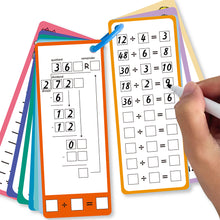 Load image into Gallery viewer, 0-12 Times 15Pcs Table Cards Division Charts Self Check Math Learning Tool Montessori Mathematical Training Teaching Aids
