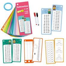 Load image into Gallery viewer, 0-12 Times 15Pcs Table Cards Division Charts Self Check Math Learning Tool Montessori Mathematical Training Teaching Aids
