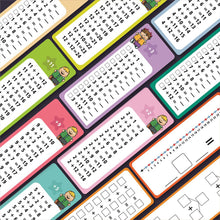 Load image into Gallery viewer, 0-12 Times 15Pcs Table Cards Division Charts Self Check Math Learning Tool Montessori Mathematical Training Teaching Aids
