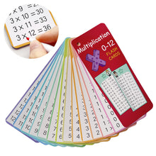 Load image into Gallery viewer, 0-12 Times 14Pcs Table Cards Multiplication Charts Self Check Math Learning Tool Montessori Mathematical Training Teaching Aids
