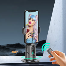 Load image into Gallery viewer, 360 Degree Rotation Auto Face Tracking Phone Holder Stand Foldable Gesture Operation for Mobile Smartphone Vlog Live Streaming
