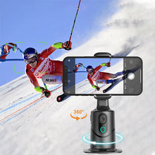 Load image into Gallery viewer, 360 Degree Rotation Auto Face Tracking Phone Holder Stand Foldable Gesture Operation for Mobile Smartphone Vlog Live Streaming
