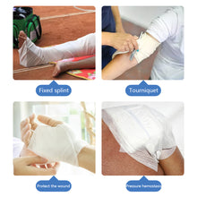 Load image into Gallery viewer, 1/5/10Pcs First Aid Kit Medical Bandage Fracture Fixation Triangular First Aid Bandage Emergency Camping Accessories

