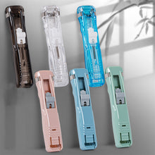 Load image into Gallery viewer, Mini Traceless Reusable Hand Clamp Push Stapler Paper Book File Office School Student Binder Binding Tools Supplies Accessories
