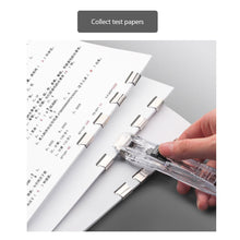 Load image into Gallery viewer, Mini Traceless Reusable Hand Clamp Push Stapler Paper Book File Office School Student Binder Binding Tools Supplies Accessories
