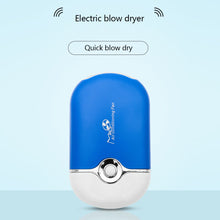 Load image into Gallery viewer, Mini USB Charging Eyelash Fan Dryer Blower Graft Lashes Extension Dedicated Air Conditioning Glue Fast Dry Women Makeup Tools
