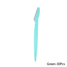 Load image into Gallery viewer, 30 Pcs Eyebrow Razor For Women Multipurpose Exfoliating Dermaplaning Tools And Facial Razor With Precision Cover Safety Beauty
