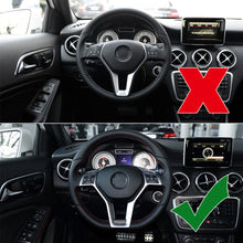 Load image into Gallery viewer, Car Steering Wheel Chrome Panel Cover Trim For Mercedes Benz A C E GLA CLA CLS W176 W204 W212 X156 C117
