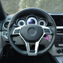 Load image into Gallery viewer, Car Steering Wheel Chrome Panel Cover Trim For Mercedes Benz A C E GLA CLA CLS W176 W204 W212 X156 C117
