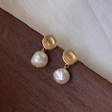 Load image into Gallery viewer, 925 Sterling Silver Baroque Shaped Irregular Earrings For Women Freshwater Pearl Stud Earrings Tassels Jewelry Accessories For Female Exquisite Gifts
