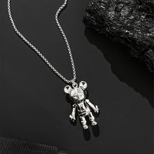 Load image into Gallery viewer, Hip Hop Bear Necklace For Men Women Titanium Steel Chains Unique Silver Color Pendant Trendy Party Jewelry Accessories
