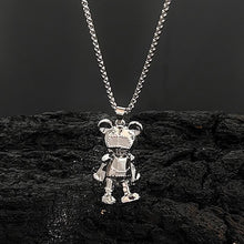 Load image into Gallery viewer, Hip Hop Bear Necklace For Men Women Titanium Steel Chains Unique Silver Color Pendant Trendy Party Jewelry Accessories
