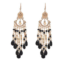 Load image into Gallery viewer, Bohemian Ethnic Style Earrings Crystal Tassel Drop Earrings For Women Boho Acrylic Long Pendant Female Fashion Party Jewelry Accessories
