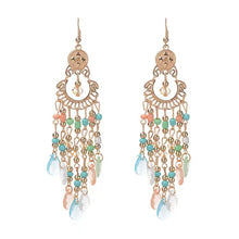 Load image into Gallery viewer, Bohemian Ethnic Style Earrings Crystal Tassel Drop Earrings For Women Boho Acrylic Long Pendant Female Fashion Party Jewelry Accessories
